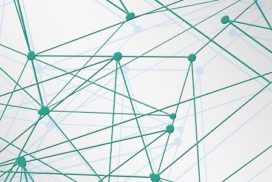 Abstract picture of a network of points connected by lines