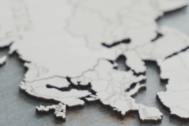 Puzzle map of Europe, north Africa and the Middle East